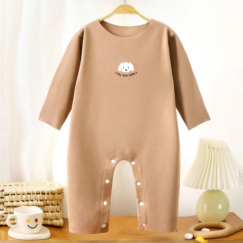 Φορμάκι μωρού από γερμανικό βελούδο, τετρά εποχές πουλόβερ-ρόμπερ, για νεογέννητα, unisex, πολυεστέρας 95%