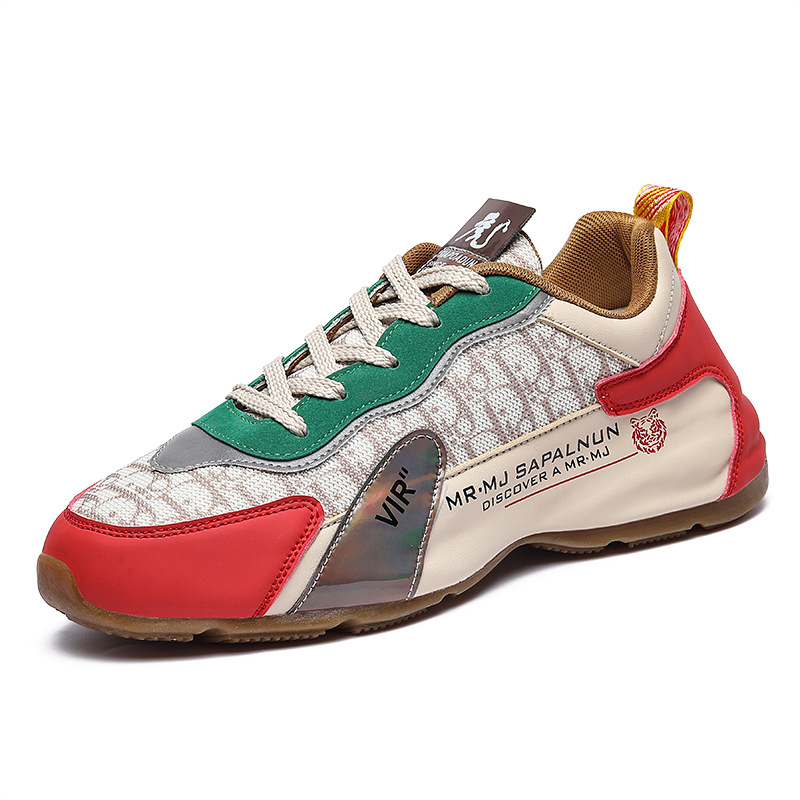 Muške tenisice Dad Shoes – mrežasti gornji dio, gumeni potplat, vezanje, niski gornji dio, okrugli vrh