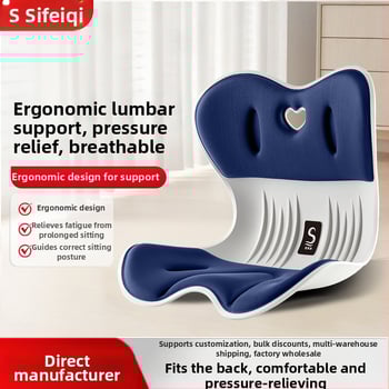 Sifeiqi Οσφυϊκό μαξιλάρι με σχέδιο πετάλων — Καθιστικό μαξιλάρι μνήμης αφρού με πολυεστερικό κάλυμμα για εργασία, μελέτη και γραφείο, διόρθωση στάσης