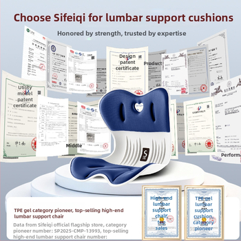 Sifeiqi Οσφυϊκό μαξιλάρι με σχέδιο πετάλων — Καθιστικό μαξιλάρι μνήμης αφρού με πολυεστερικό κάλυμμα για εργασία, μελέτη και γραφείο, διόρθωση στάσης