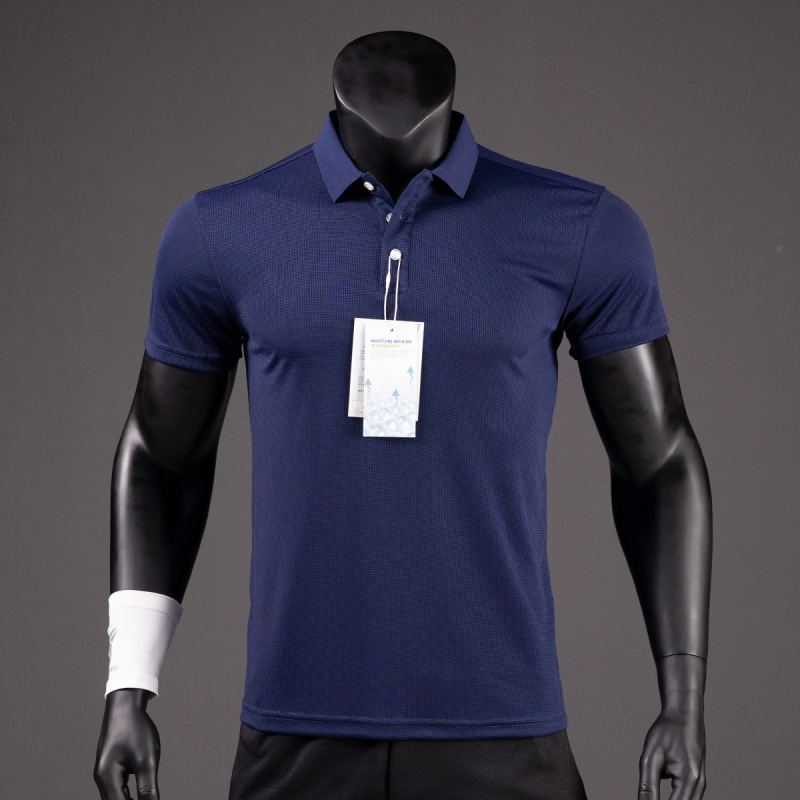 Sportsko polo majica s anti mirisom i brzim sušenjem, prozračna vaflasta pletenina, odvodi vlagu, prilagođeni logotip, kratki rukavi.