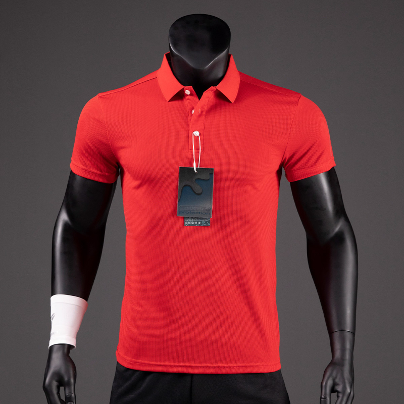 Sportsko polo majica s anti mirisom i brzim sušenjem, prozračna vaflasta pletenina, odvodi vlagu, prilagođeni logotip, kratki rukavi.