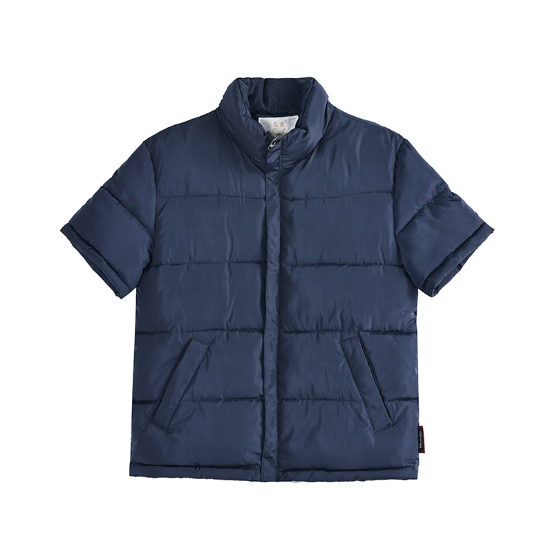 Ανδρικό γιλέκο με επένδυση από πολυεστέρα, κοντά μανίκια, ελεύθερη εφαρμογή, γέμισμα πολυεστέρα, χειμερινή σεζόν 2025