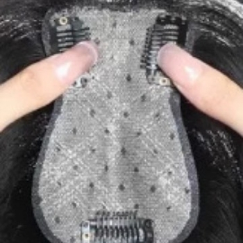 Dio peruke s mrežastim pramenima leptira, prirodna kosa, model 712, ravni dio, može se bojiti i uvijati