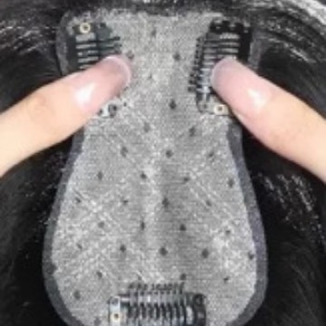 Dio peruke s mrežastim pramenima leptira, prirodna kosa, model 712, ravni dio, može se bojiti i uvijati