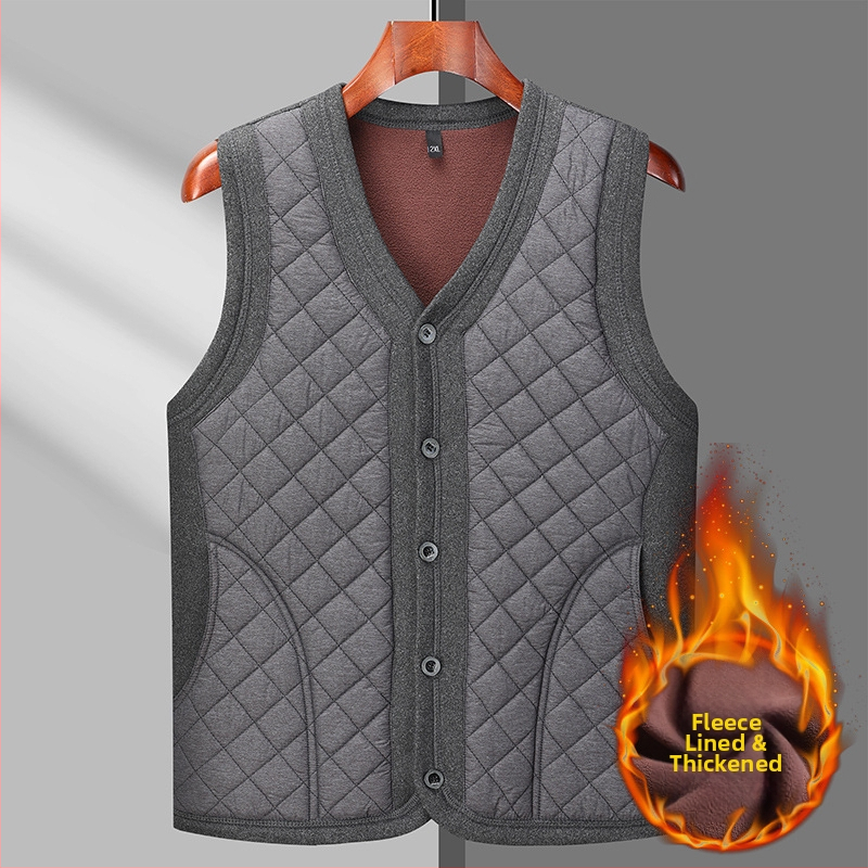 Férfi Corduroy mellény kapucnival, bélelt nyúl szőrrel, karcsú szabású, V-nyakú, dupla zárás, csíkos mintázat