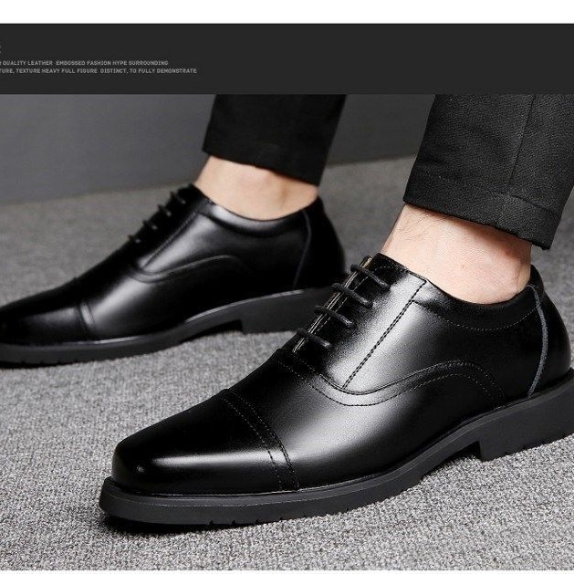 Dragonfly Férfi Üzleti Hivatalos Cipő – Műbőr Felsőrész, PU Talpbetét, Bőrbelső