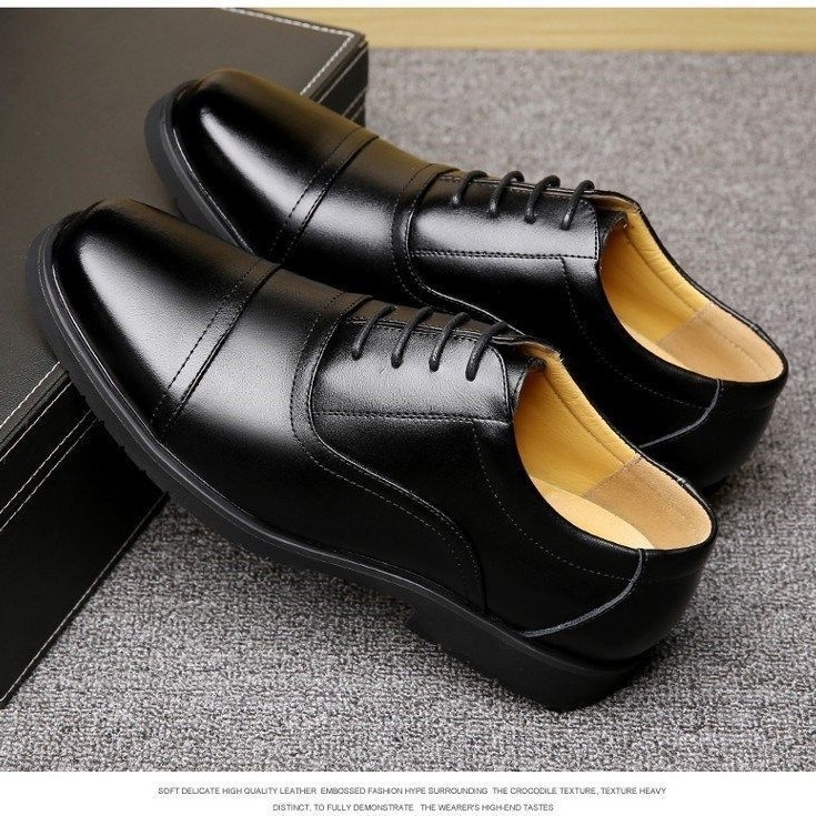 Dragonfly Férfi Üzleti Hivatalos Cipő – Műbőr Felsőrész, PU Talpbetét, Bőrbelső