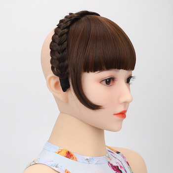 Mei Rui YG3318 hairband με Fishbone πλέξη και bangs, καλώδιο υψηλής θερμοκρασίας, ρεαλιστικά χοντρά bangs