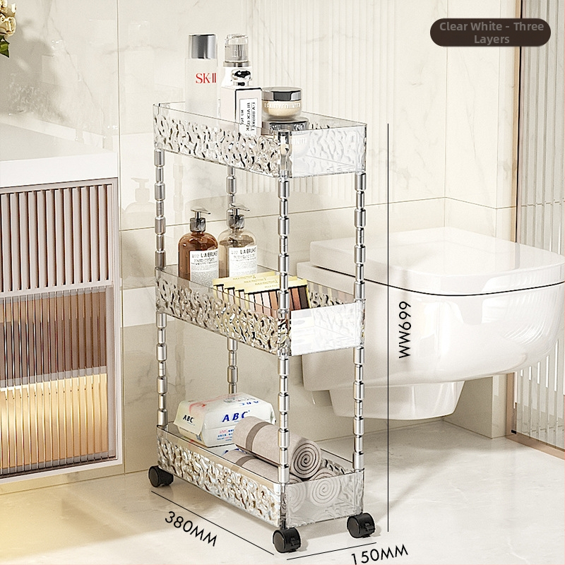 Rafturi de baie din plastic, patru niveluri, pentru spațiul dintre toaletă, capacitate 5 kg