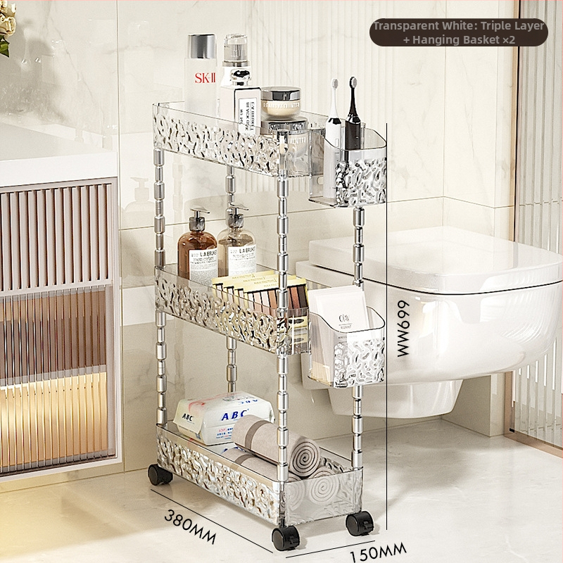 Rafturi de baie din plastic, patru niveluri, pentru spațiul dintre toaletă, capacitate 5 kg