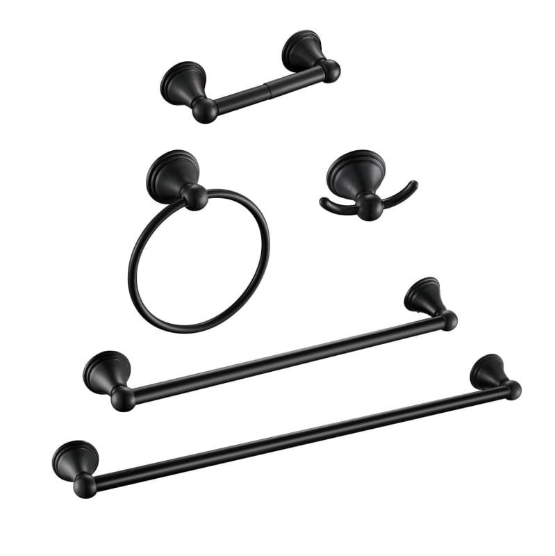 Σετ κρεμάστρας πετσέτας από ανοξείδωτο ατσάλι με ένα επίπεδο ράφι μπάνιου – μοντέρνος μινιμαλισμός, αντοχή 30 kg