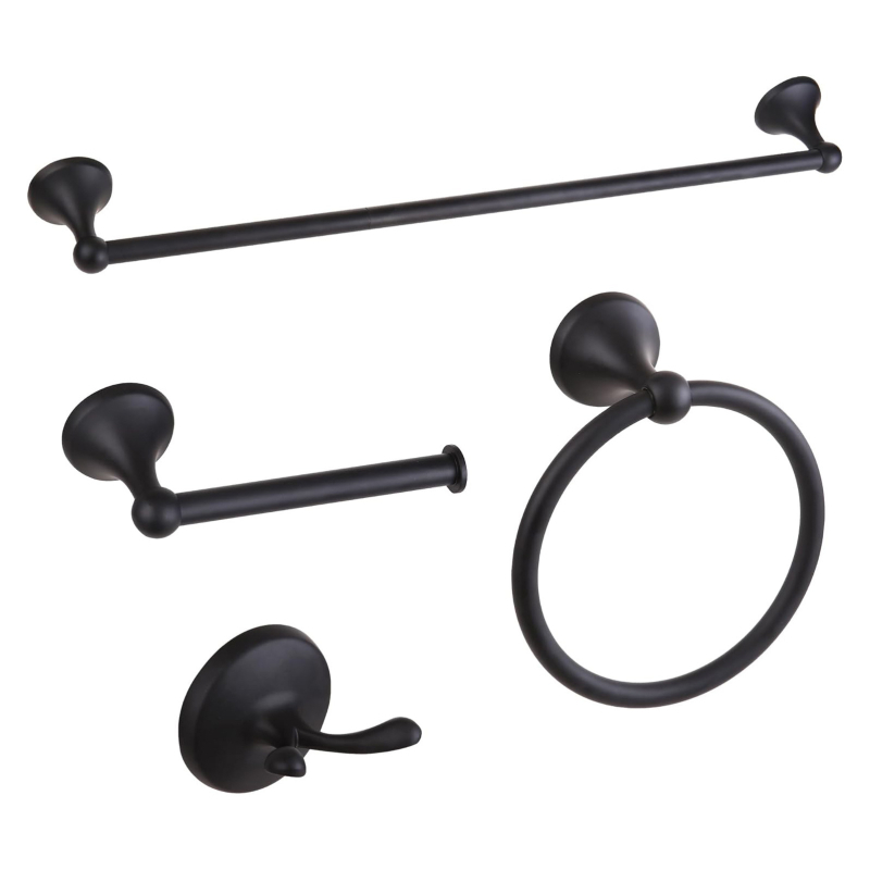 Σετ κρεμάστρας πετσέτας από ανοξείδωτο ατσάλι με ένα επίπεδο ράφι μπάνιου – μοντέρνος μινιμαλισμός, αντοχή 30 kg