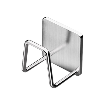 Raft suspendat din oțel inoxidabil pentru baie cu cârlige sub chiuvetă, finisaj șlefuit, 1 nivel, sarcină 1 kg