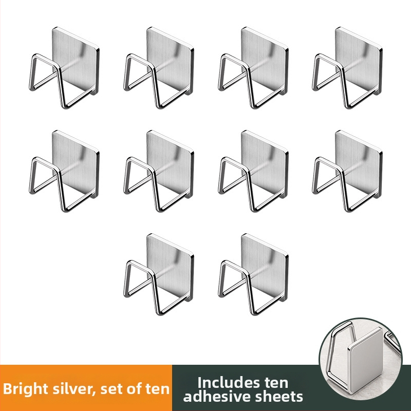 Raft suspendat din oțel inoxidabil pentru baie cu cârlige sub chiuvetă, finisaj șlefuit, 1 nivel, sarcină 1 kg