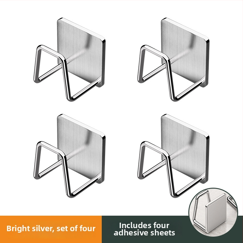 Raft suspendat din oțel inoxidabil pentru baie cu cârlige sub chiuvetă, finisaj șlefuit, 1 nivel, sarcină 1 kg