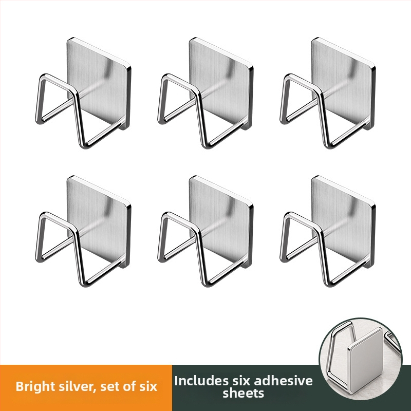 Raft suspendat din oțel inoxidabil pentru baie cu cârlige sub chiuvetă, finisaj șlefuit, 1 nivel, sarcină 1 kg