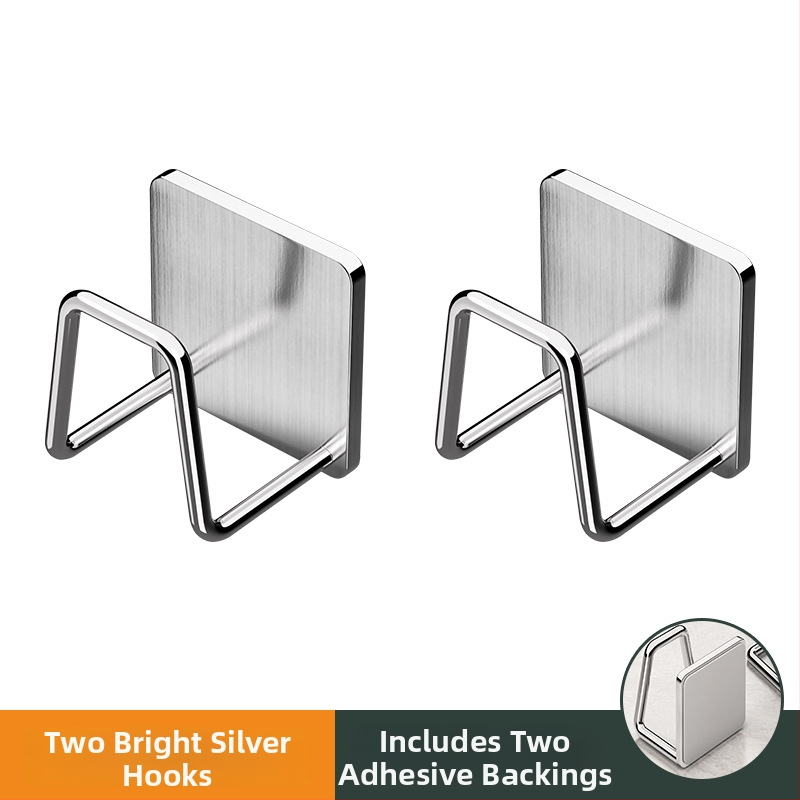 Raft suspendat din oțel inoxidabil pentru baie cu cârlige sub chiuvetă, finisaj șlefuit, 1 nivel, sarcină 1 kg