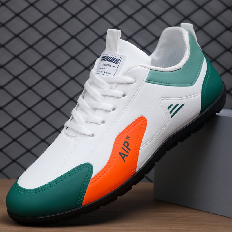 Férfi mokaszín: PU felső rész, PVC talp, slip-on, alacsony sarkú 1–3 cm, kerek orr