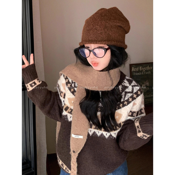 Шал с пухени топчета, корейски стил за жени, топъл през зимата, моден аксесоар