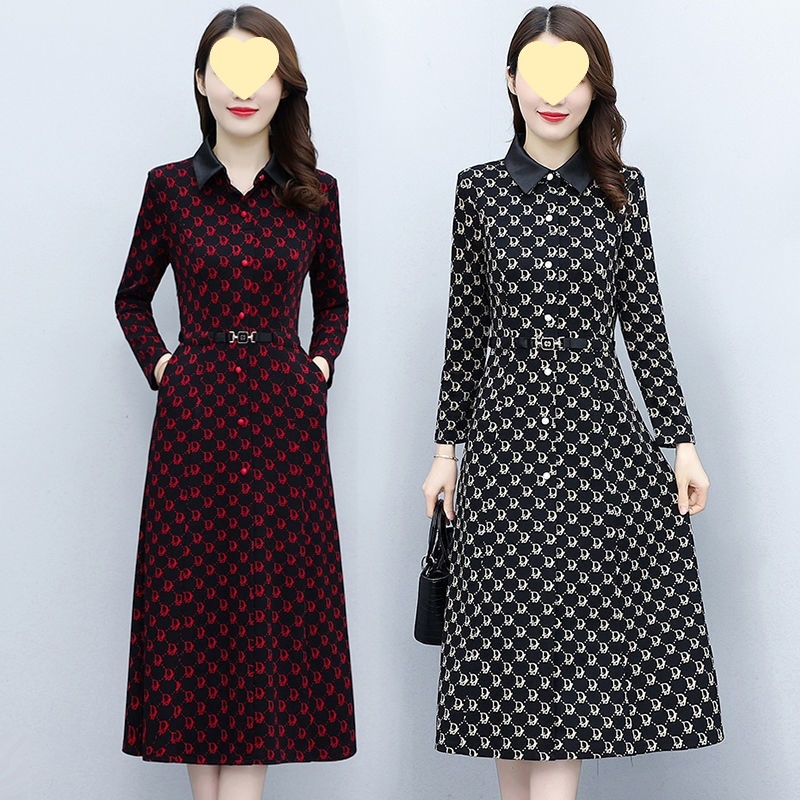 Haljina srednje dužine s polo ovratnikom, dugi rukavi, književno-retro stil, kineska inspiracija, proljeće 2025