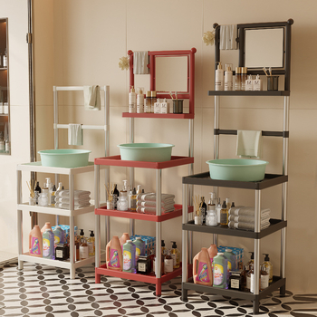 Raft pentru chiuvetă din plastic, 3 etaje, în stil modern minimalist