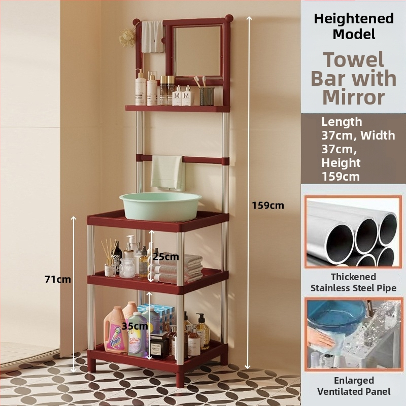 Raft pentru chiuvetă din plastic, 3 etaje, în stil modern minimalist