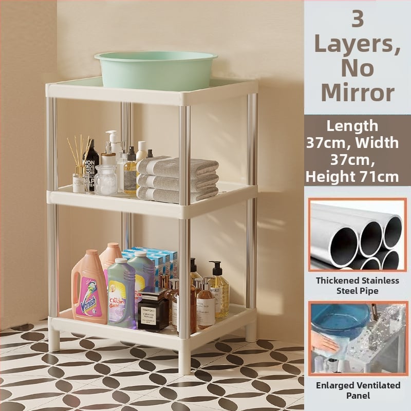 Raft pentru chiuvetă din plastic, 3 etaje, în stil modern minimalist