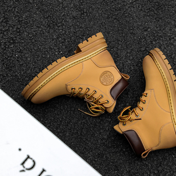 Martin csizmák, uniszex, valódi bőr, két rétegű marhabőr, középső szár, gumírozott talp