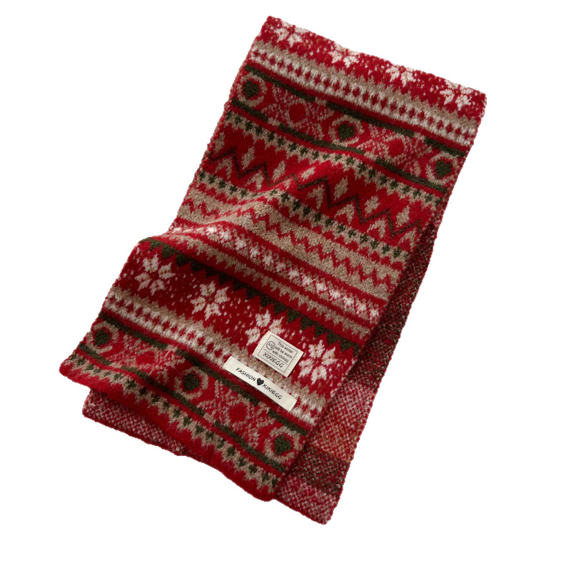 Šal od vunene smjese, pleteni, zadržava toplinu, zimsko razdoblje, svestran visokokvalitetan stil