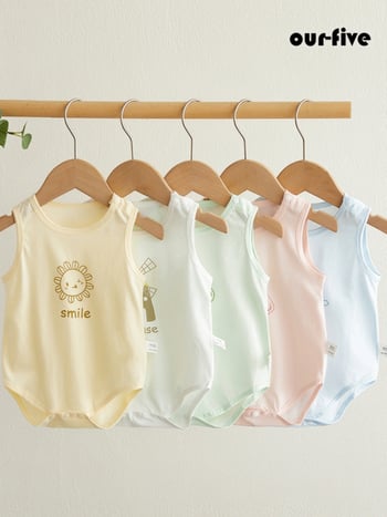 Βαμβακερό φορμάκι χωρίς μανίκια για μωρά, καλοκαιρινό, κατάλληλο για βρέφη και νήπια