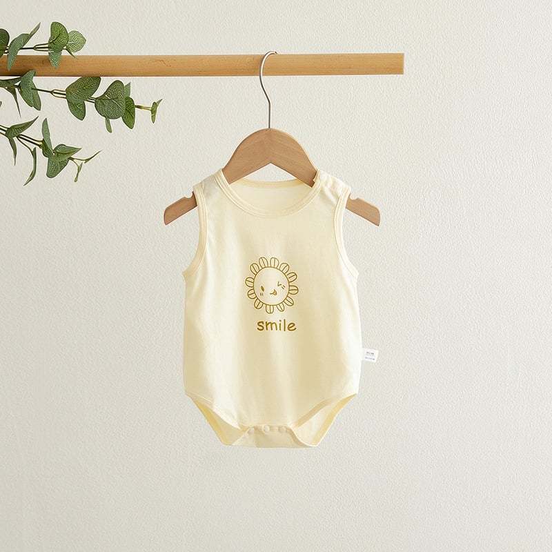 Βαμβακερό φορμάκι χωρίς μανίκια για μωρά, καλοκαιρινό, κατάλληλο για βρέφη και νήπια