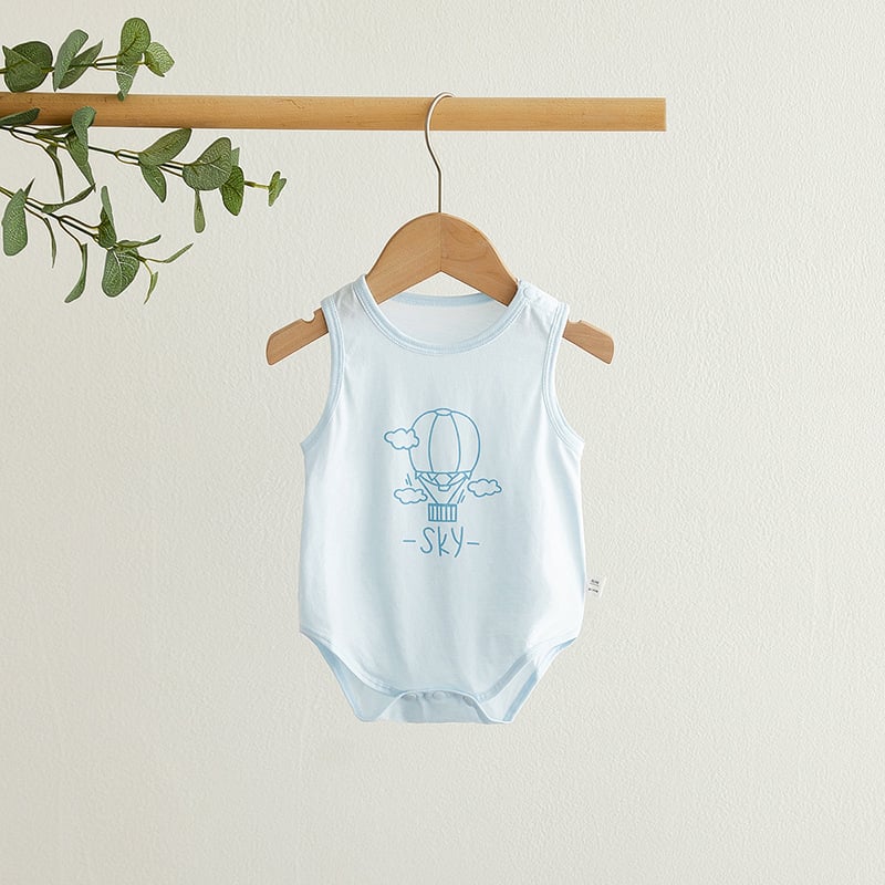 Βαμβακερό φορμάκι χωρίς μανίκια για μωρά, καλοκαιρινό, κατάλληλο για βρέφη και νήπια