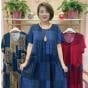 Haljina s okruglim izrezom, kratkim rukavima, kratkom duljinom, uski kroj, kineski stil