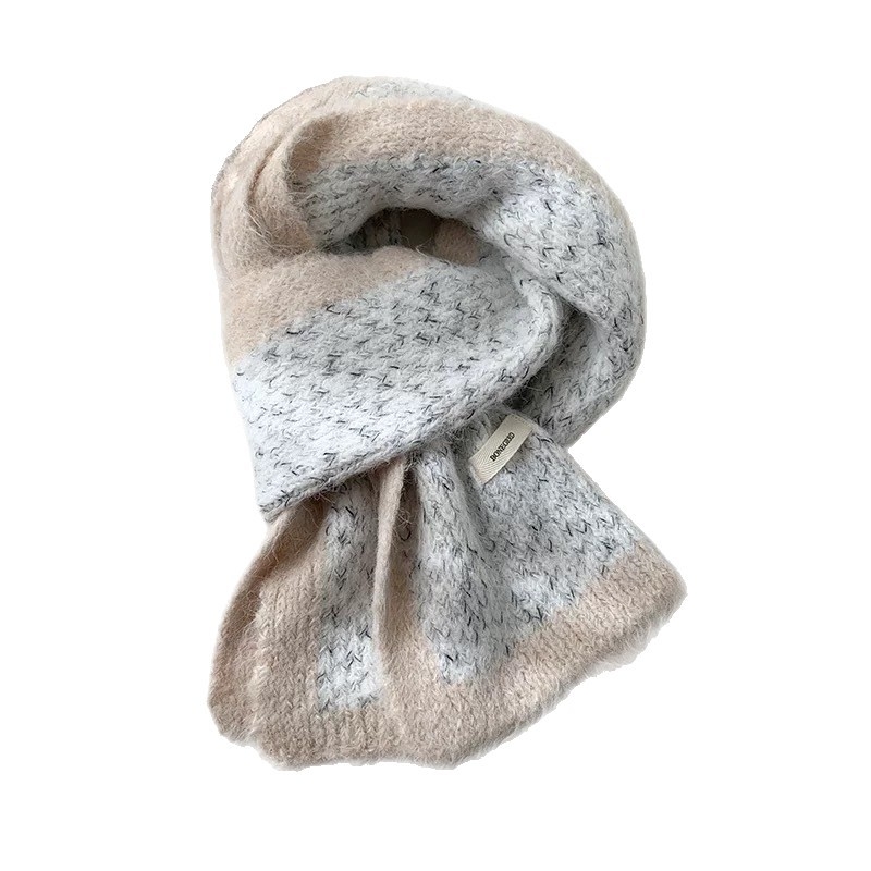 Šal od vunene smjese, warp-knit pletenje, zimna toplina, svestran za svakodnevnu upotrebu.