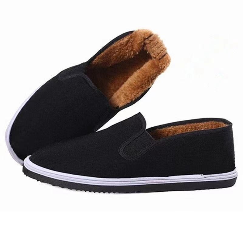 Unisex platnene tenisice s elastičnim otvorom, unutarnja podstava od umjetnog kratkog pliša, potplat od telećih tetiva