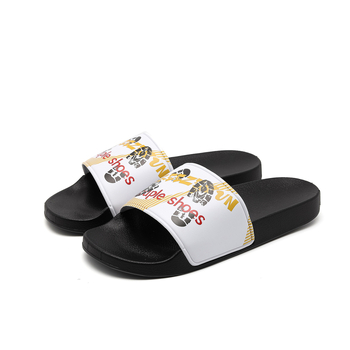 Șlapi de casă pentru bărbați, papuci sport casual, stil tânăr, partea superioară PVC și talpa PVC, talpă turnată prin injecție, slip-on, vara 2024