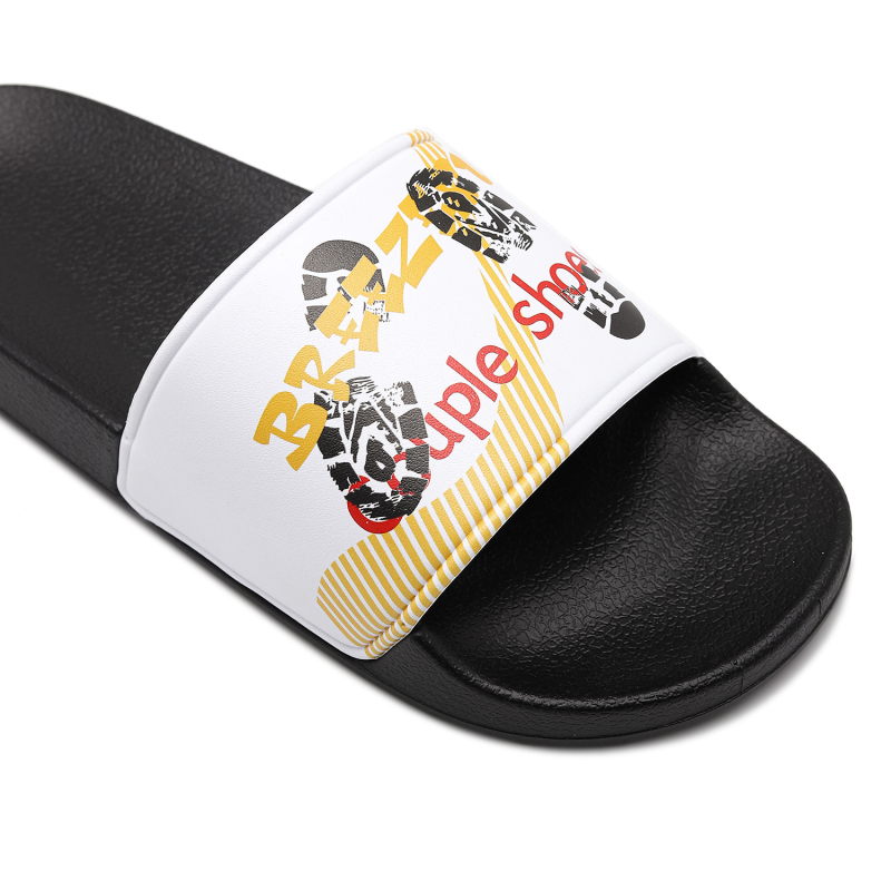 Șlapi de casă pentru bărbați, papuci sport casual, stil tânăr, partea superioară PVC și talpa PVC, talpă turnată prin injecție, slip-on, vara 2024