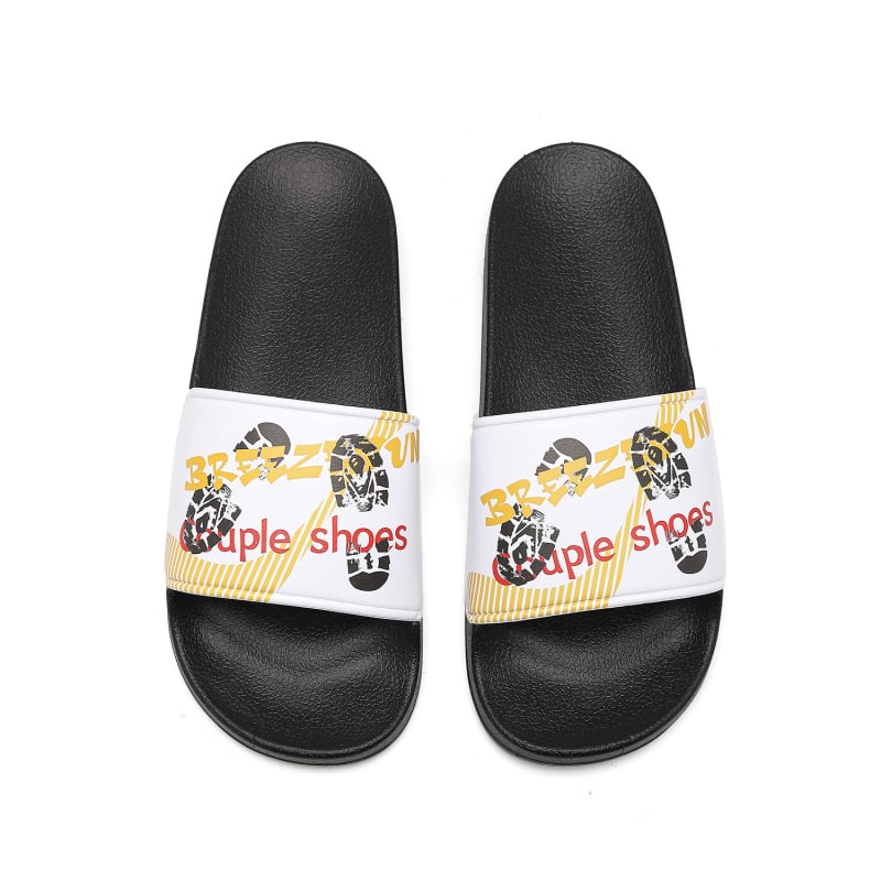 Șlapi de casă pentru bărbați, papuci sport casual, stil tânăr, partea superioară PVC și talpa PVC, talpă turnată prin injecție, slip-on, vara 2024