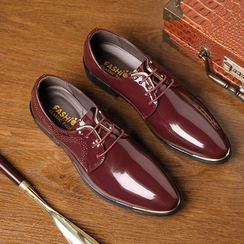 Férfi bőrcipők - Mikroszálas felsőrész, bőr talp, hegyes orr, alacsony felső rész, lélegző