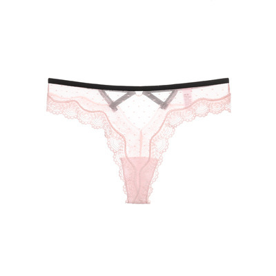 Ženske mrežaste tangice s čipkom i izrezom – prozračne, brzo se suše, srednji struk, pamuk podstava 30–50%