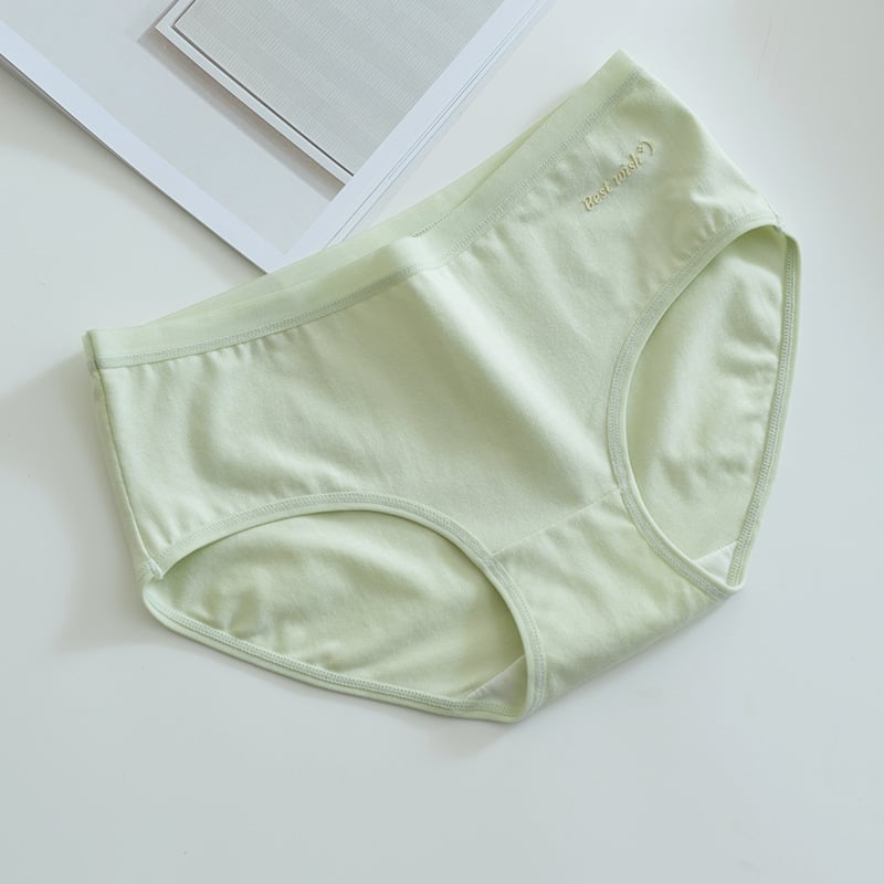 Női középmagasságú pamut alsónemű, antibakteriális, lélegző, mintázat betűkkel és számokkal