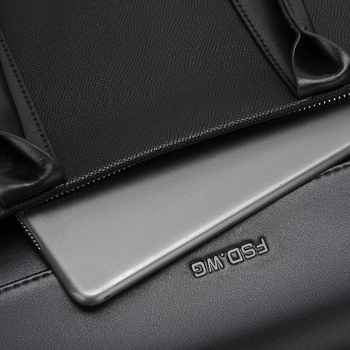 Geantă de afaceri pentru bărbați, poșetă de umăr — PU, impermeabilă, model solid, căptușeală poliester, brand FSD·WG