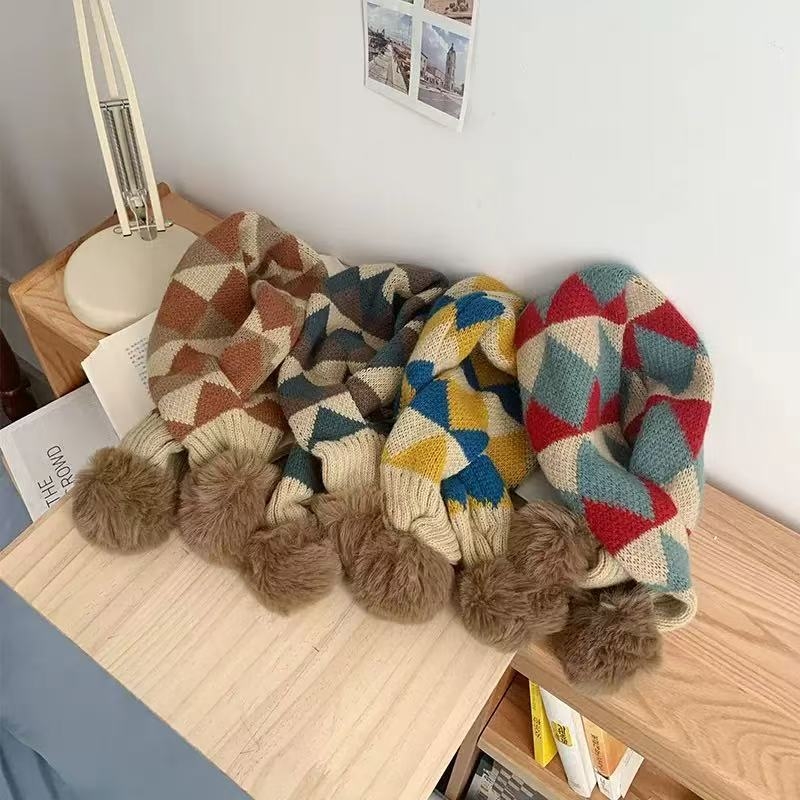 Dječji šal – Korejski stil, zimska toplina, obična tkanina, tie-dye završna obrada, glavni sadržaj vlakana 71–80%