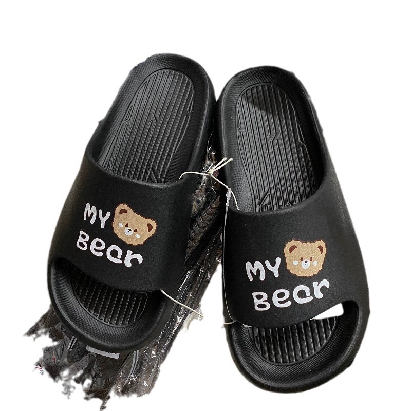 EVA könnyű férfi szandálok, lazító stílus, betűs nyomtatás és rajzfilmszerű dizájn, injektált talp, nyitott slip-on, nyár 2025