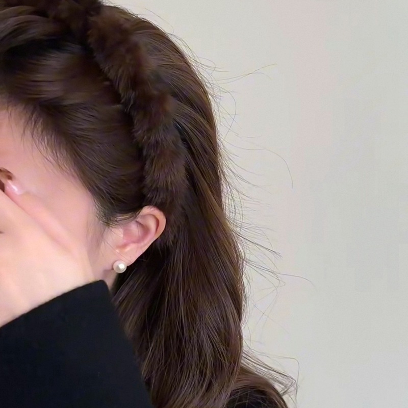 Korejskog stila plišani headband za žene s valovitim dizajnom, precizna izrada