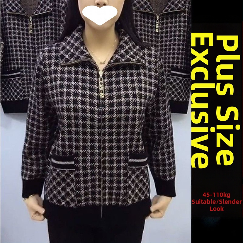 2025 téli női kabát zipzárral középkorú nőknek, kompozit anyag 95%+, városi utcai stílus