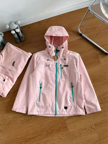 Τρία σε ένα εσωτερικό μπουφάν εξωτερικής εργασίας, με κουκούλα, αδιάβροχο, ανθεκτικό στον άνεμο, παχυμένος πολυεστέρας 60%, χειμώνας 2025