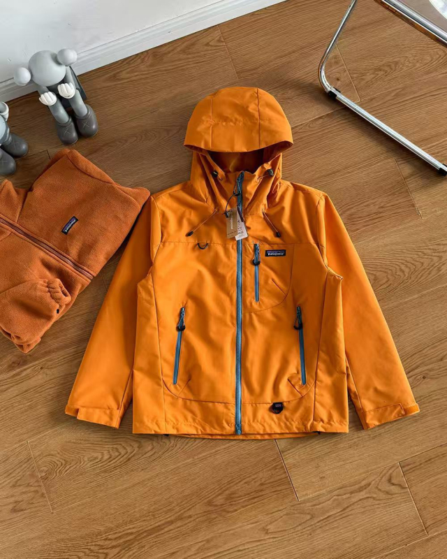 Τρία σε ένα εσωτερικό μπουφάν εξωτερικής εργασίας, με κουκούλα, αδιάβροχο, ανθεκτικό στον άνεμο, παχυμένος πολυεστέρας 60%, χειμώνας 2025