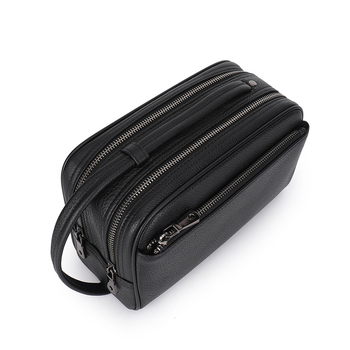 Muška clutch torba od prave kože, Street Trend stil, podstava od poliestera i pamuka, za poslovna putovanja